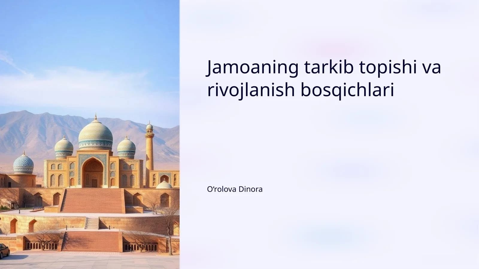 Jamoaning tarkib topishi va rivojlanish bosqichlari
