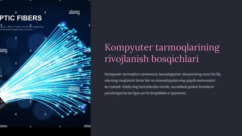 Kompyuter tarmoqlarining rivojlanish bosqichlari