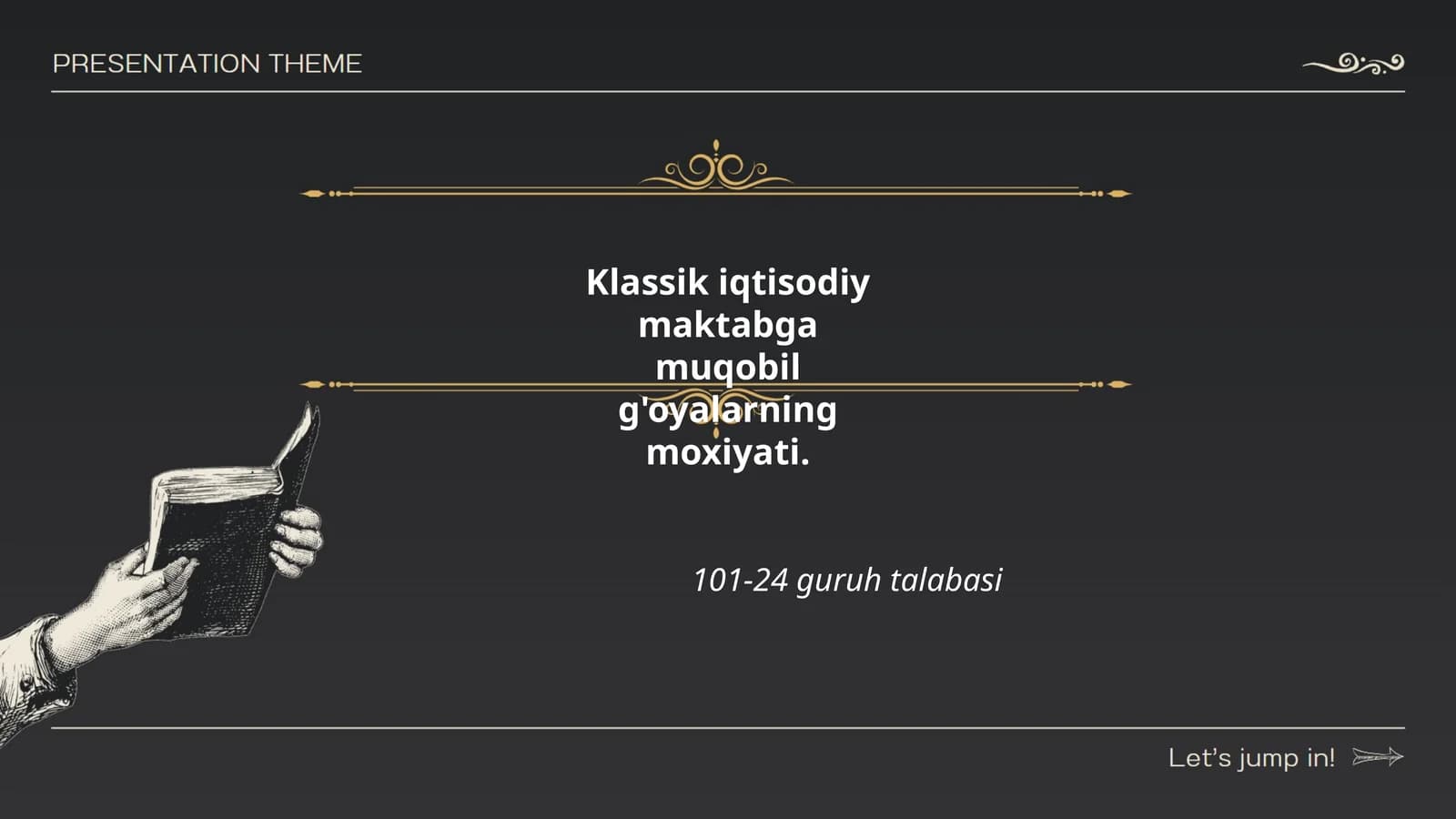 Klassik iqtisodiy maktabning asosiy tamoyillari