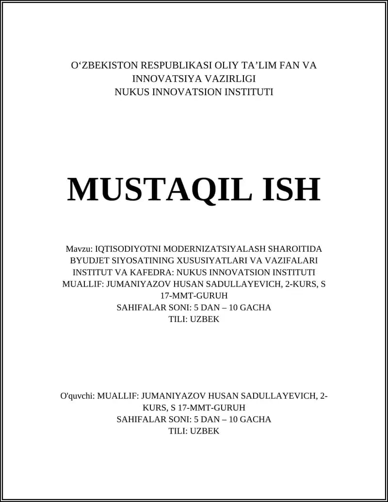 Byudjet siyosatining nazariy asoslari