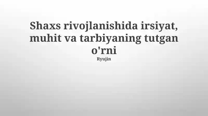 Ota-ona tarbiya uslublari va ularning ta'siri
