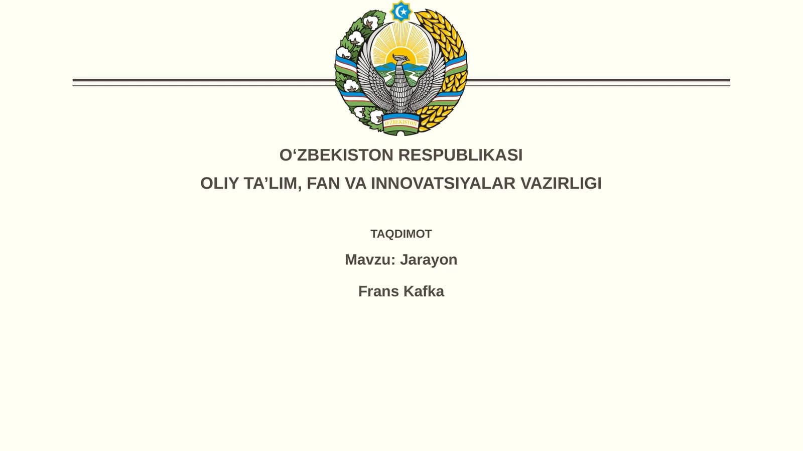 Jarayon Frans Kafka