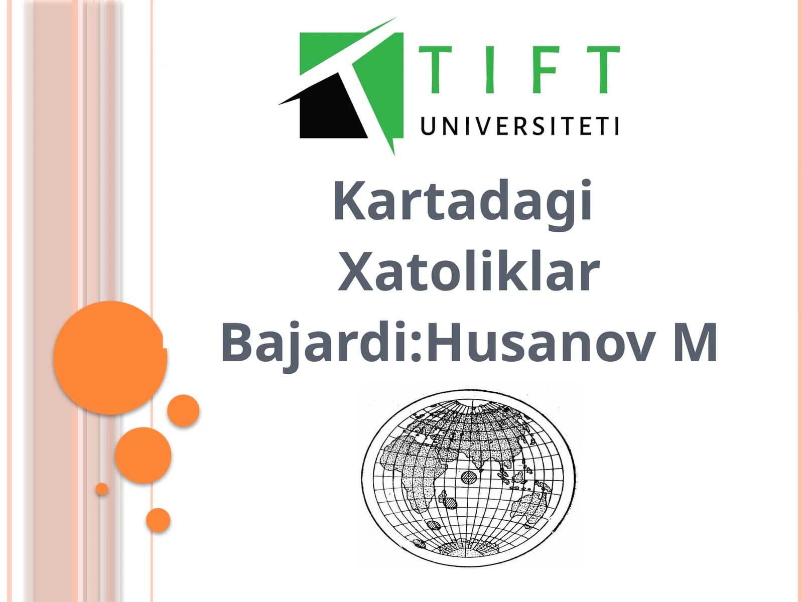 Kartadagi xatoliklar