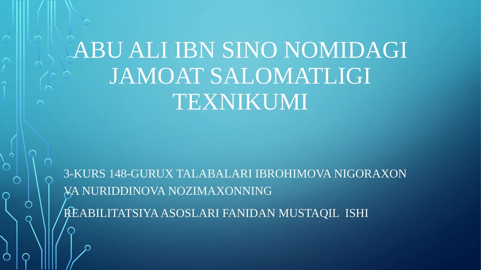 Tayanch xarakatapparatiga kasalliklarida reabilitatsiya usullari
