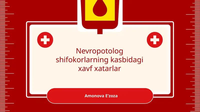 Nevropatolog shifokorlarning kasbidagi xavf xatarlari