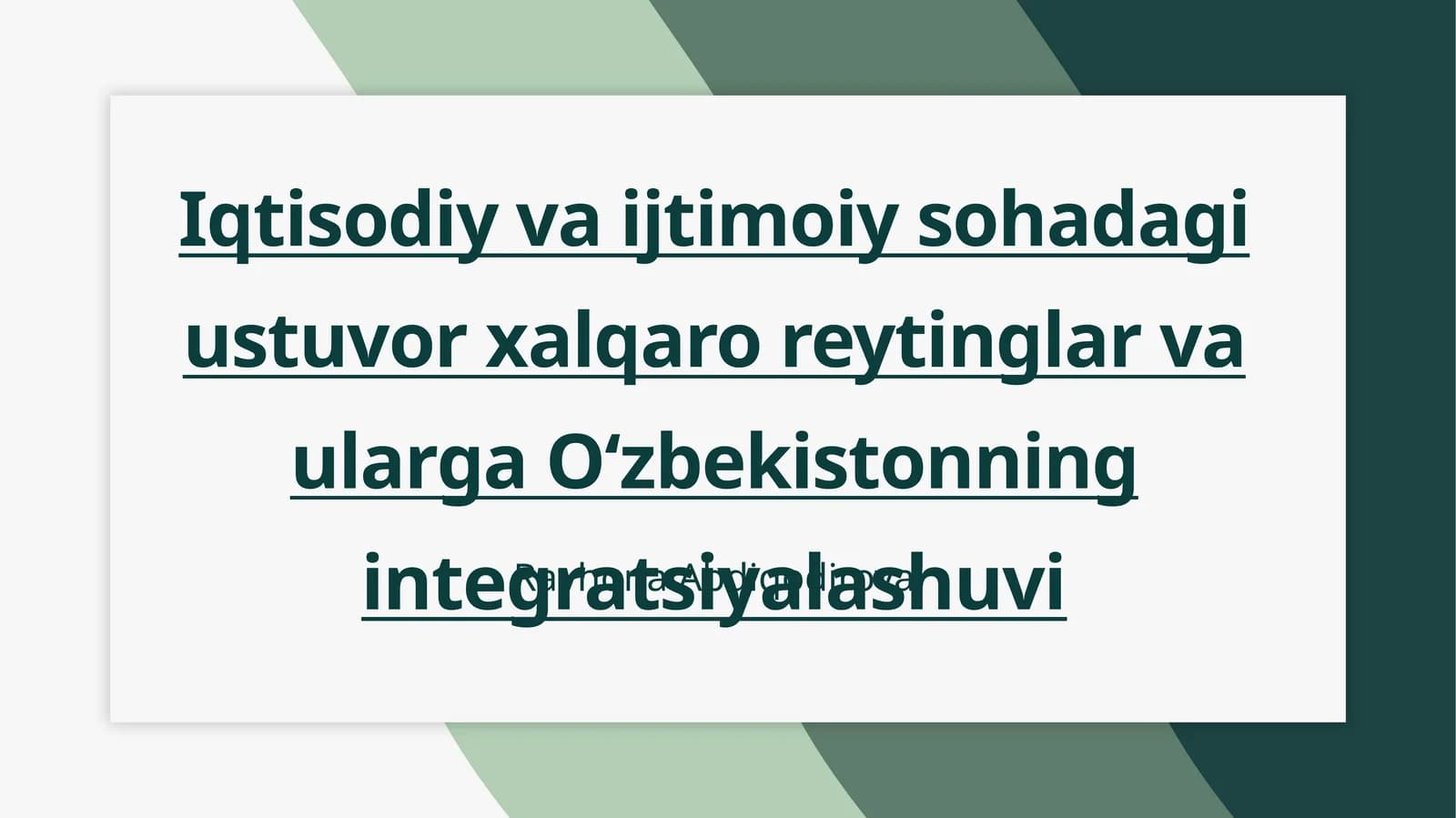 Xalqaroreytinglar: Mohiyati, ahamiyati va turlari