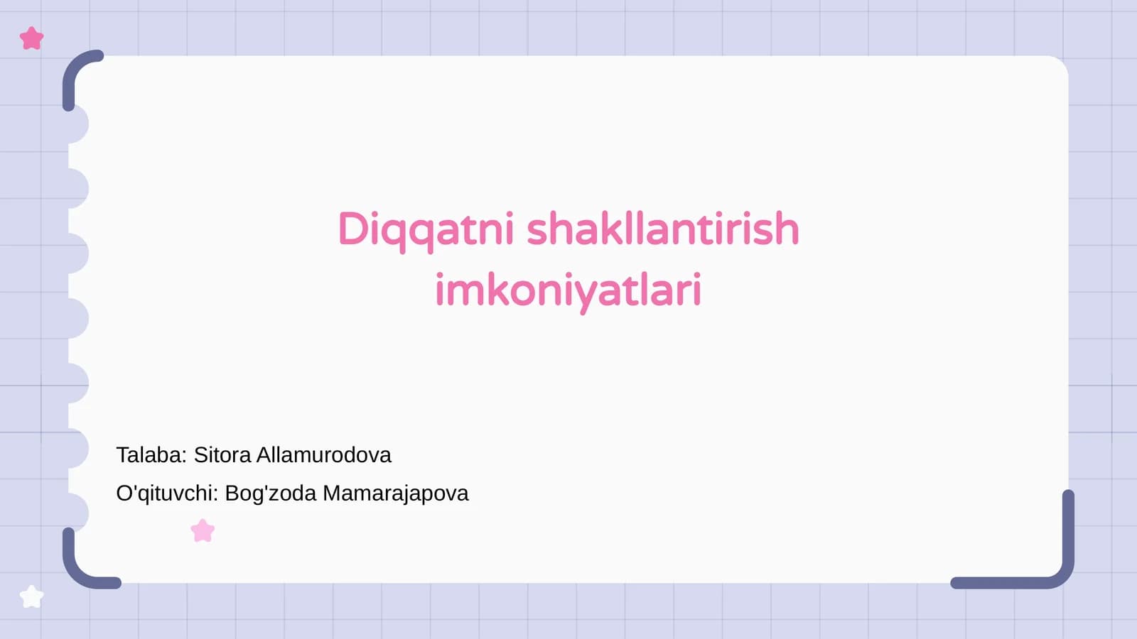 Diqqatni shakllantirish imkoniyatlari