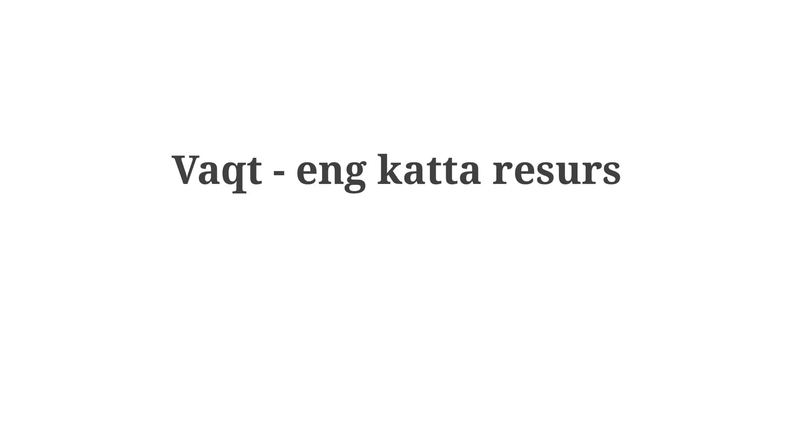 Vaqt-engkattaresurs