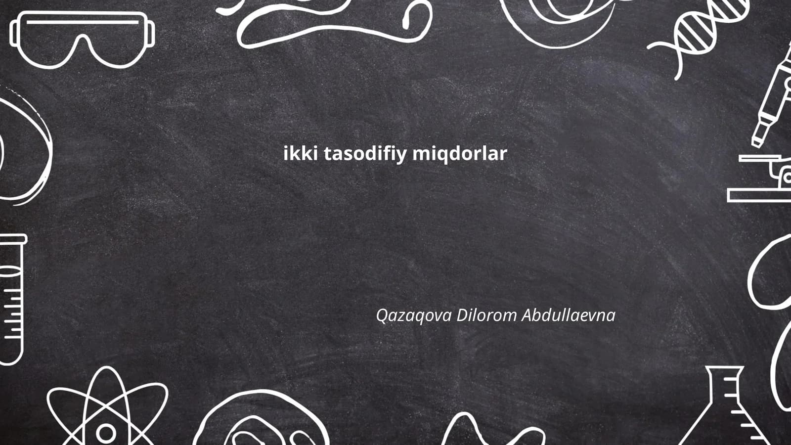 ikki tasodifiy miqdorlar