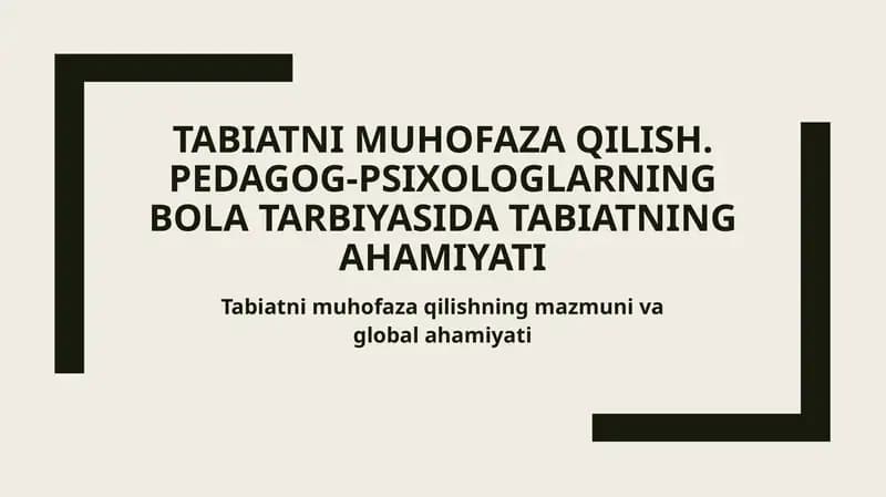 Tabiatni muhofaza qilish