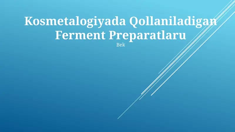Ferment Preparatlari