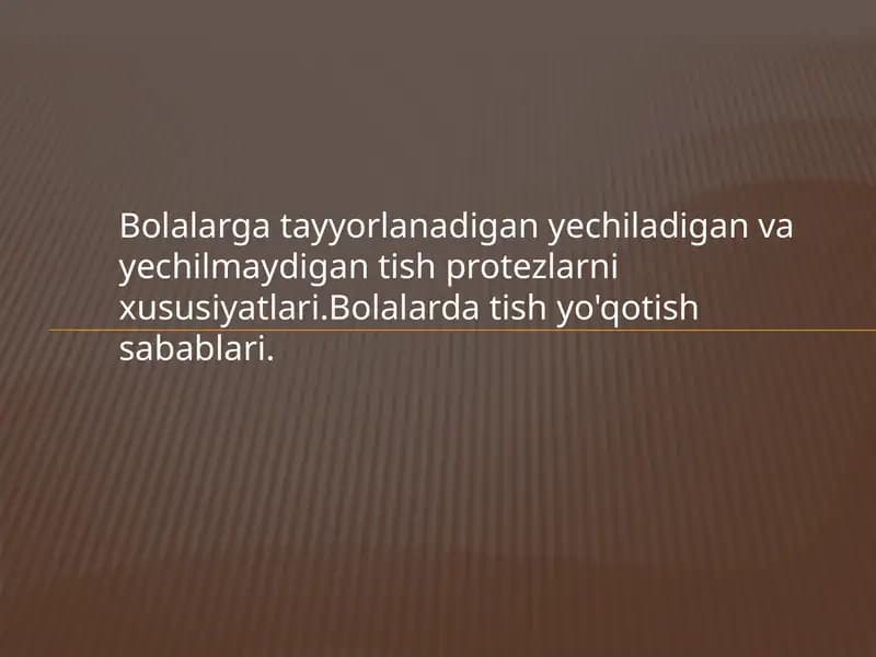 Tish protezlari
