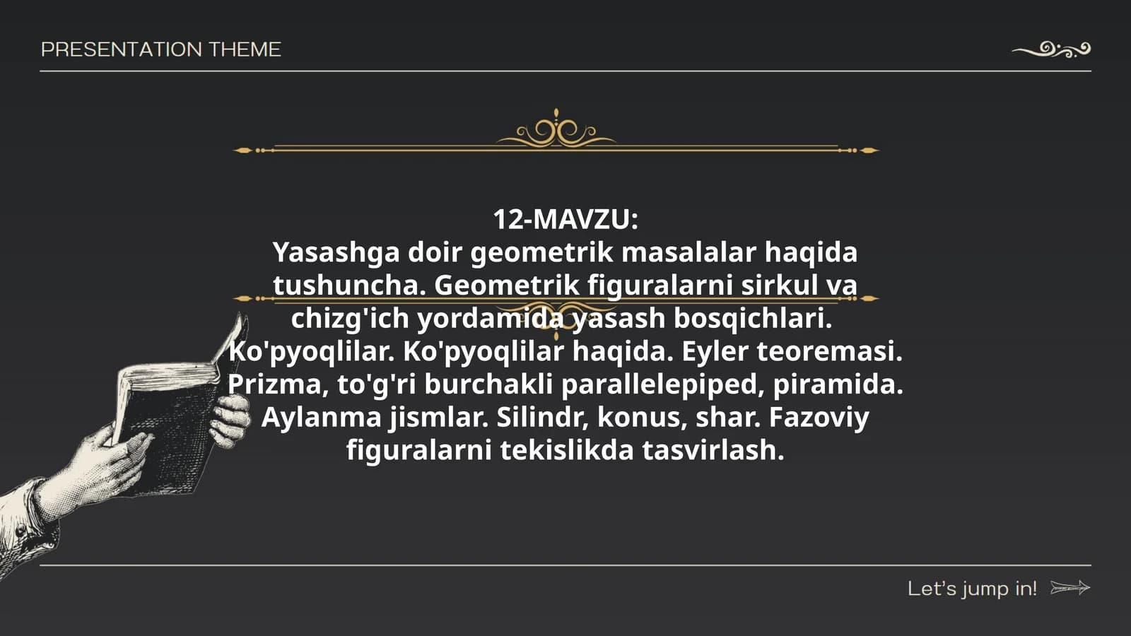 Yasashga doir geometrik masalalar