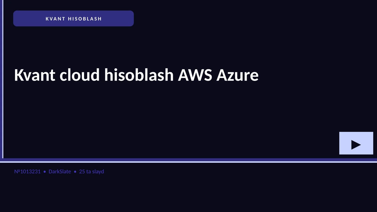 KVANT HISOBLASH