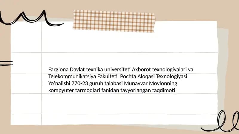 Anatomiya fanidan Nurmatova Nodira