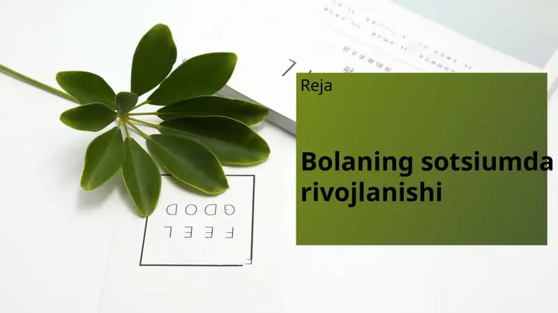 Bolaning sotsiumda rivojlanishi