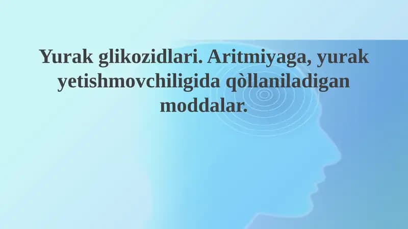 Yurak glikozidlari