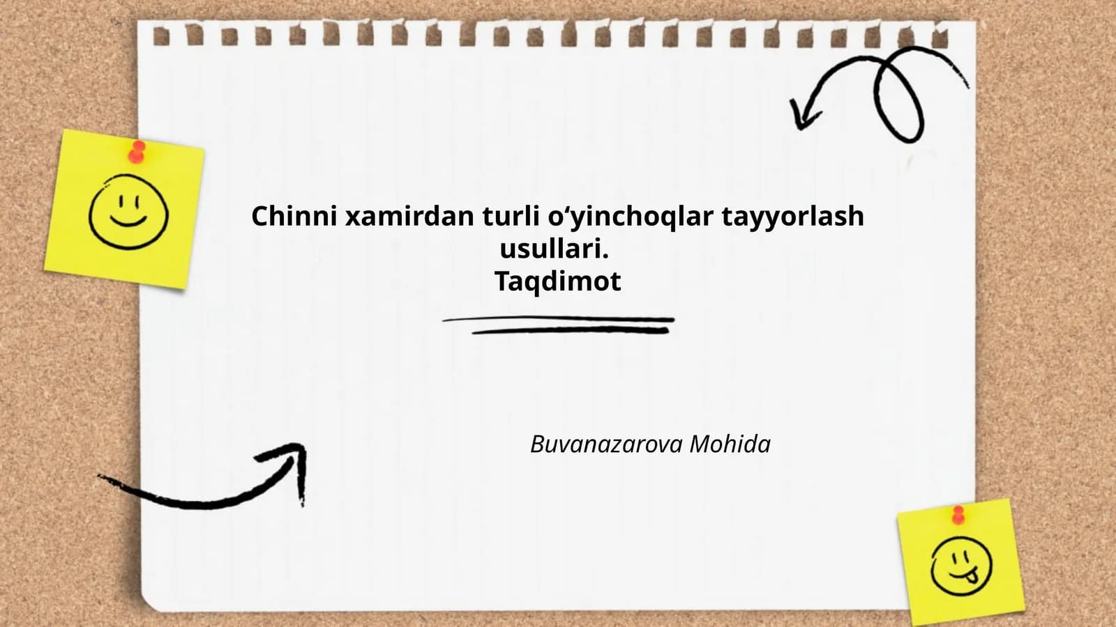 Ortgan materiallardan oʻyinchoqlar yasash
