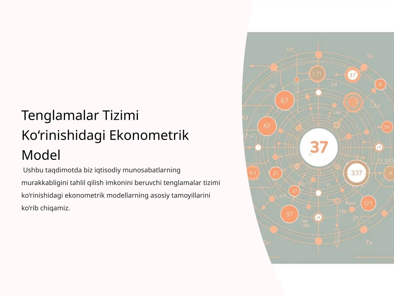 Tenglamalar Tizimi Ko‘rinishidagi Ekonometrik Model