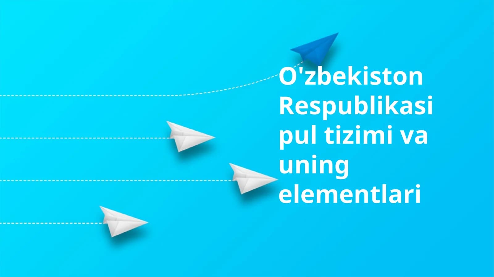 O'zbekiston Respublikasi pul tizimi va uning elementlari