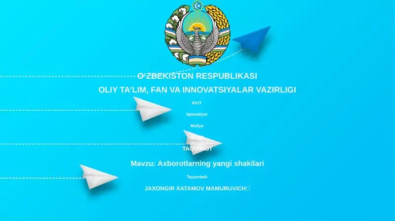 Axborotlarning yangi shakilari