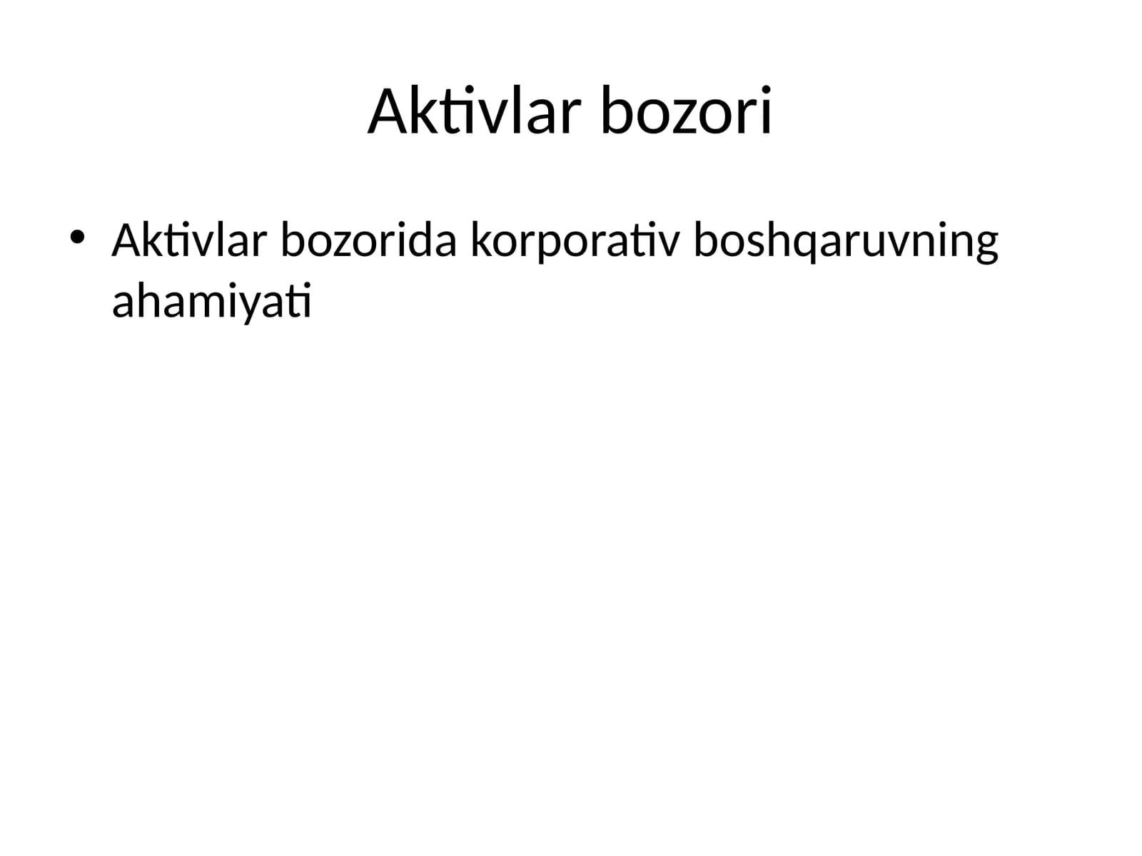 Aktivlar bozori