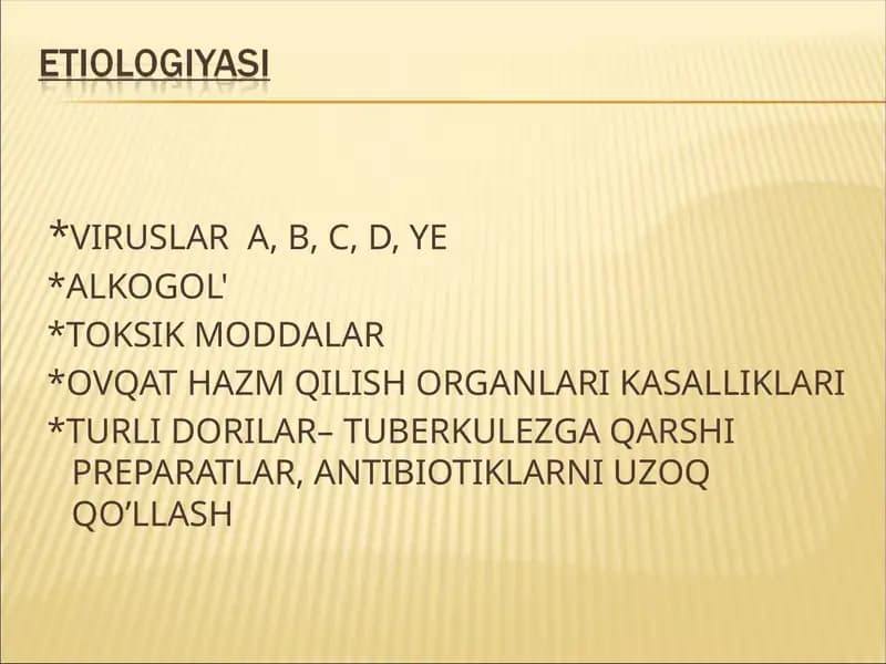 Viruslar A, B, C, D, ye