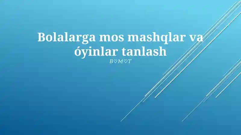 Yoshga mos jismoniy mashqlar (YMJ) o‘zgartirishlarni talab qiladi