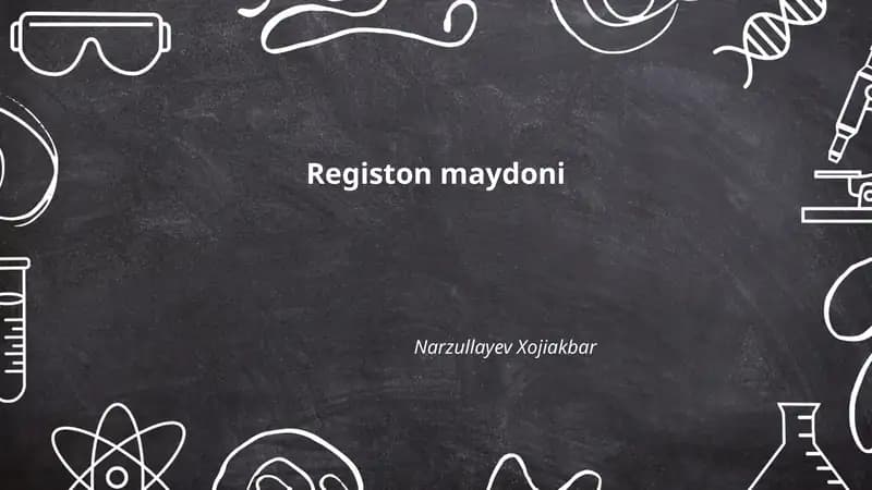 Registon Maydoni