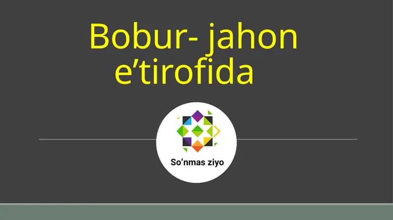 Bobur-jahone’tirofida