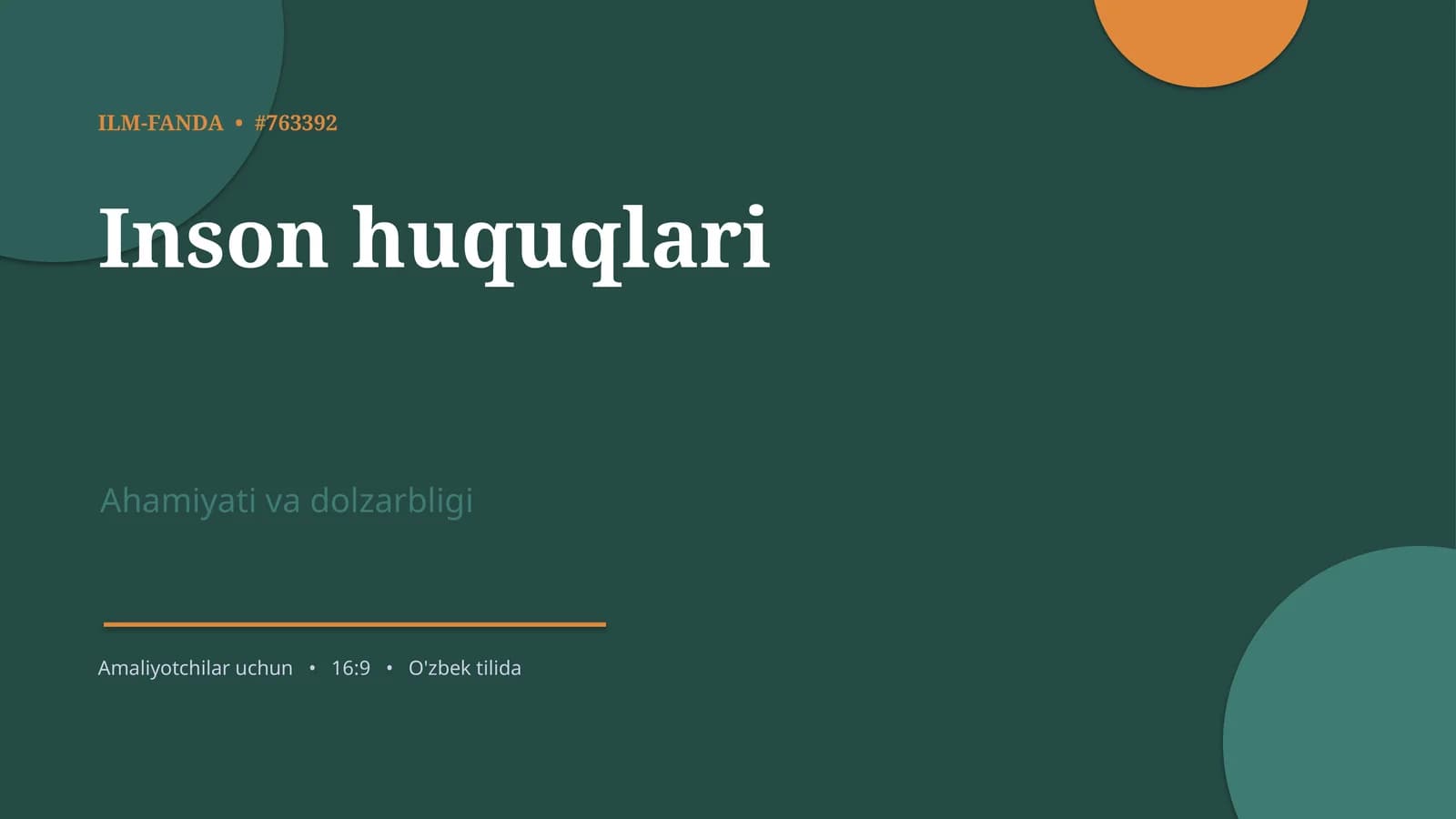 Inson huquqlari