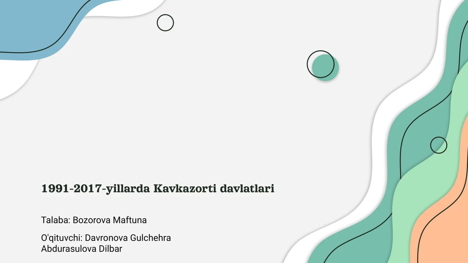 Kavkazorti davlatlari taqsimoti