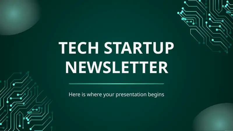 TECH STARTUP NEWSLETTER