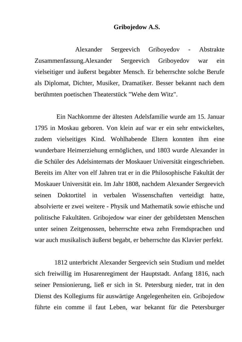 Gribojedow A.S.