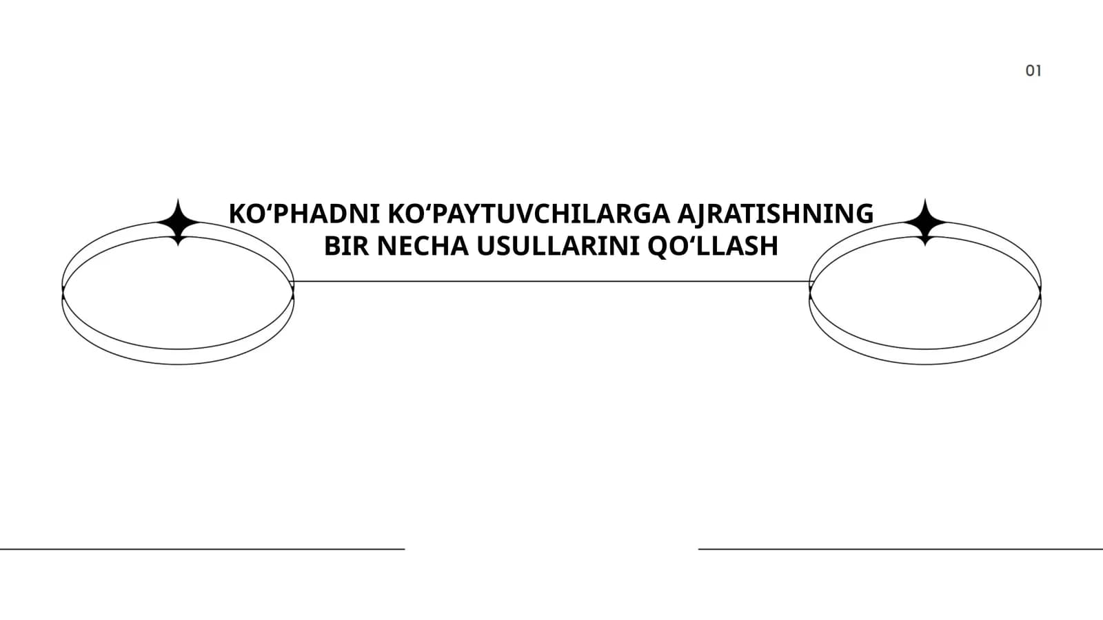 KO‘PHADNI KO‘PAYTUVCHILARGA AJRATISHNING BIR NECHA USULLARINI QO‘LLASH