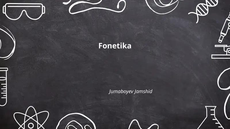 Fonetika