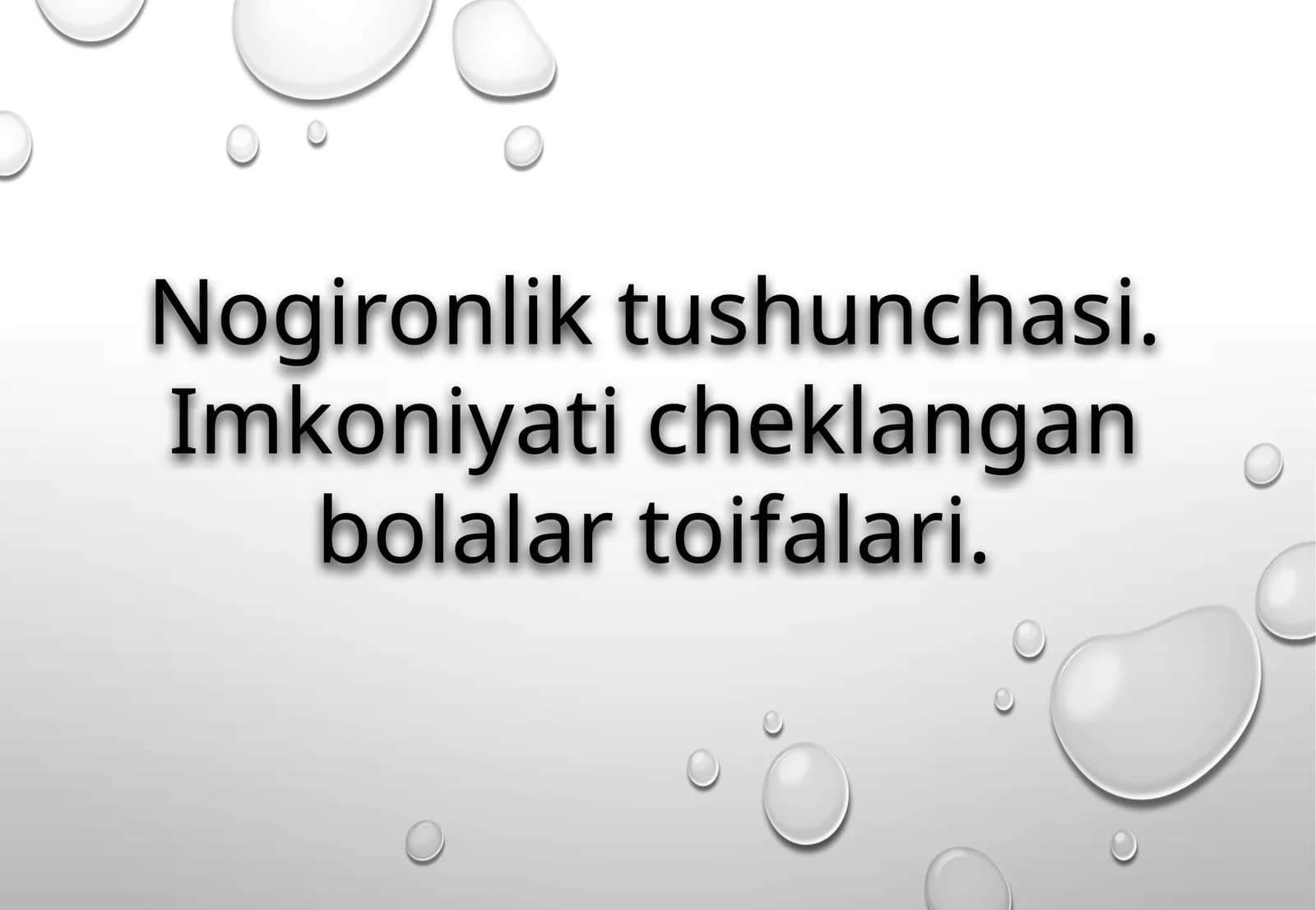 Nogironlik tushunchasi. Imkoniyati cheklangan bolalar toifalari.