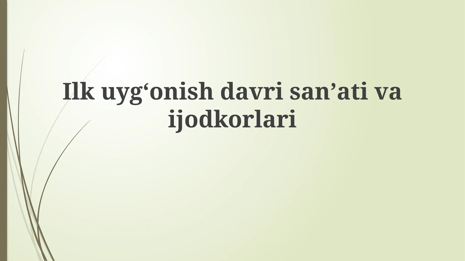 Ilk Uyg'onish Davri: Asosiy Xususiyatlar va Yangi Texnikalar