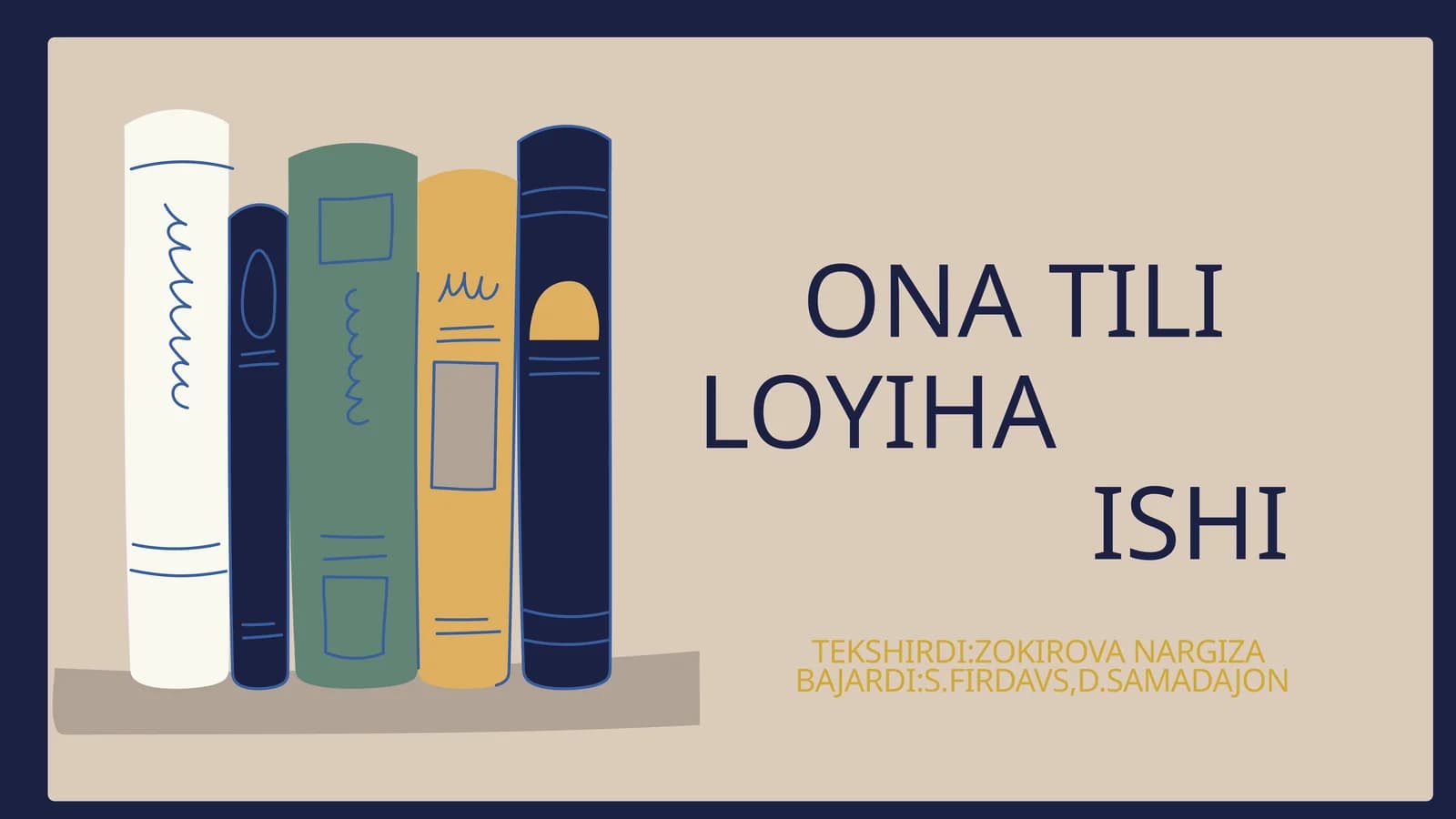 ONA TILI LOYIHA ISHI