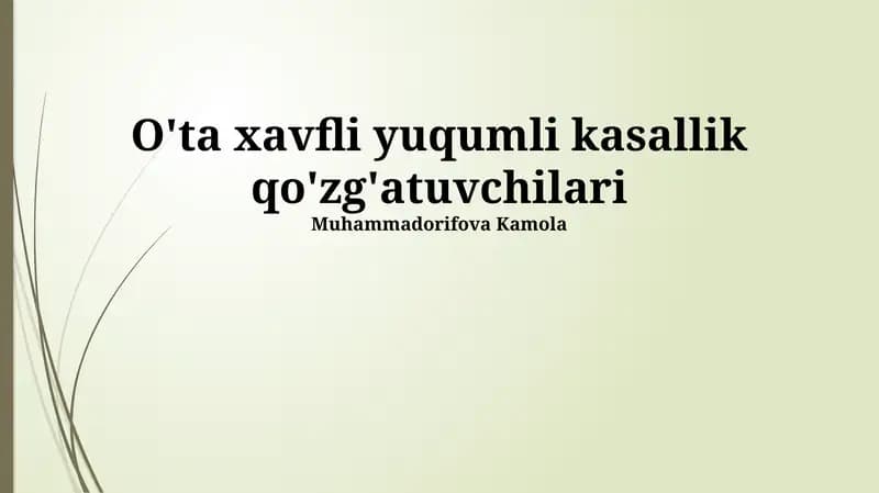Ushbu patogenlarning tarqalishi va ta'siri
