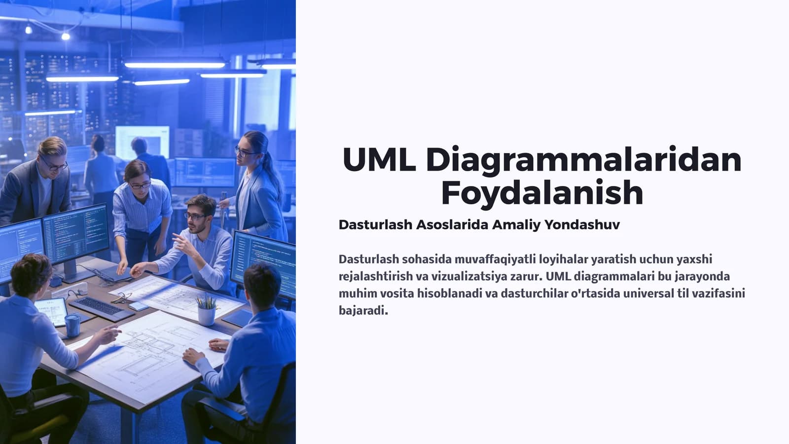 UML Diagrammalaridan Foydalanish
