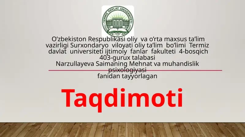 Kasbiy faoliyat va kasbiy qobiliyatlar