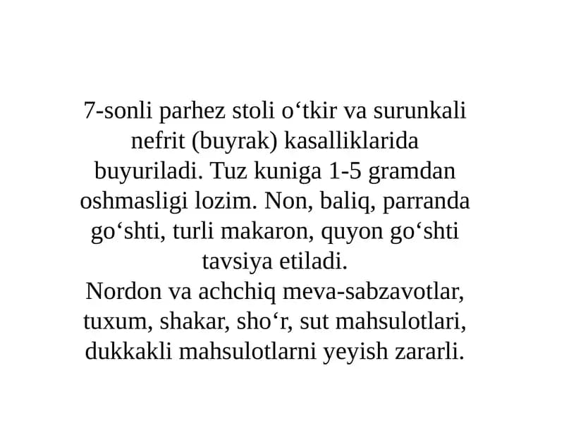 Ovqatlar