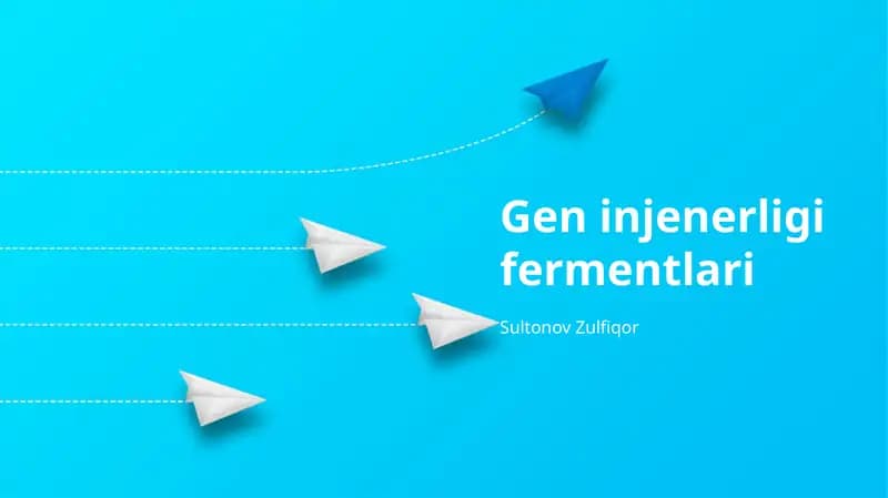 Genetik Muhandislik Fermentlari: Asoslari