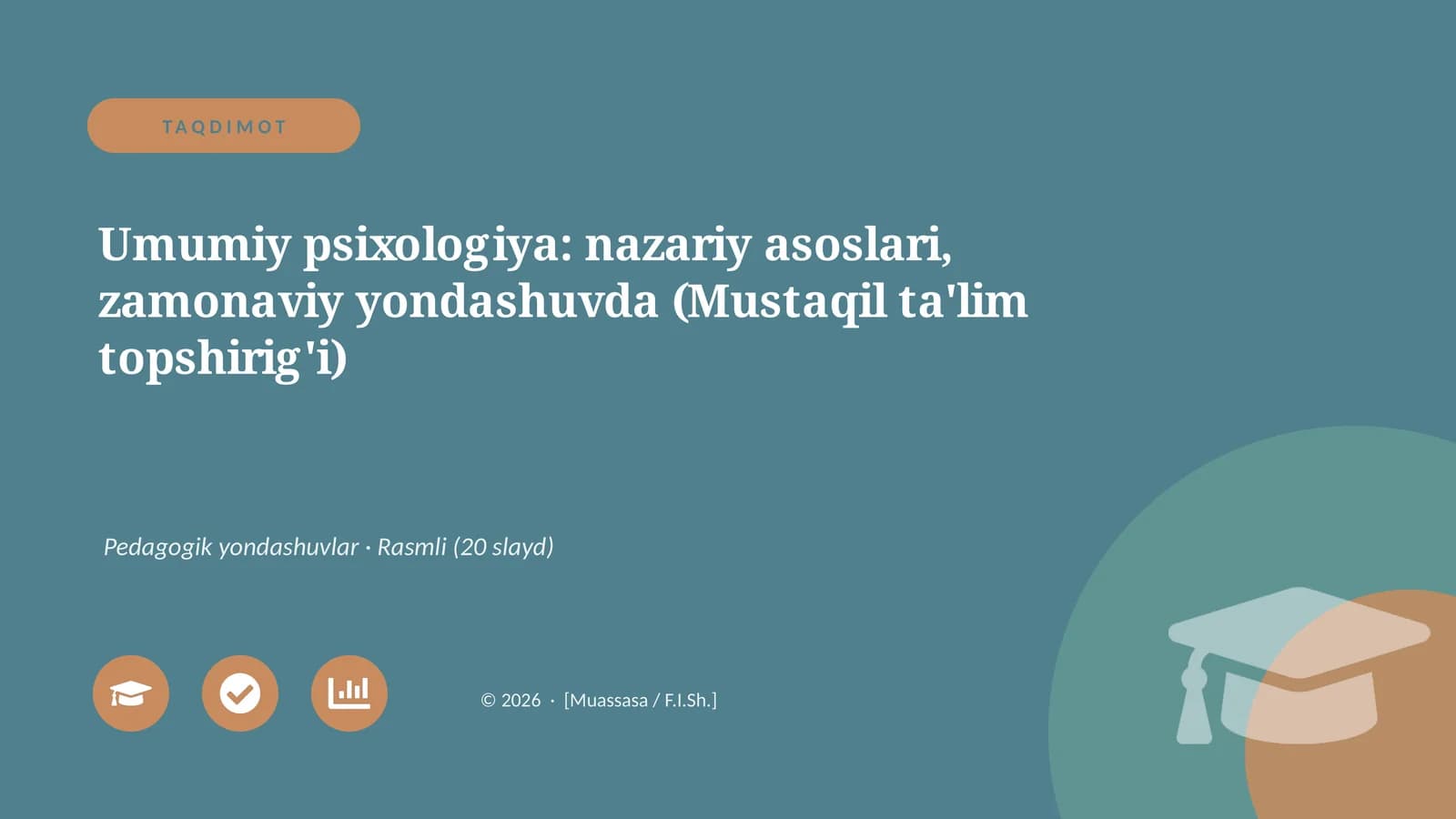 Umumiy psixologiya: nazariy asoslari, zamonaviy yondashuvda