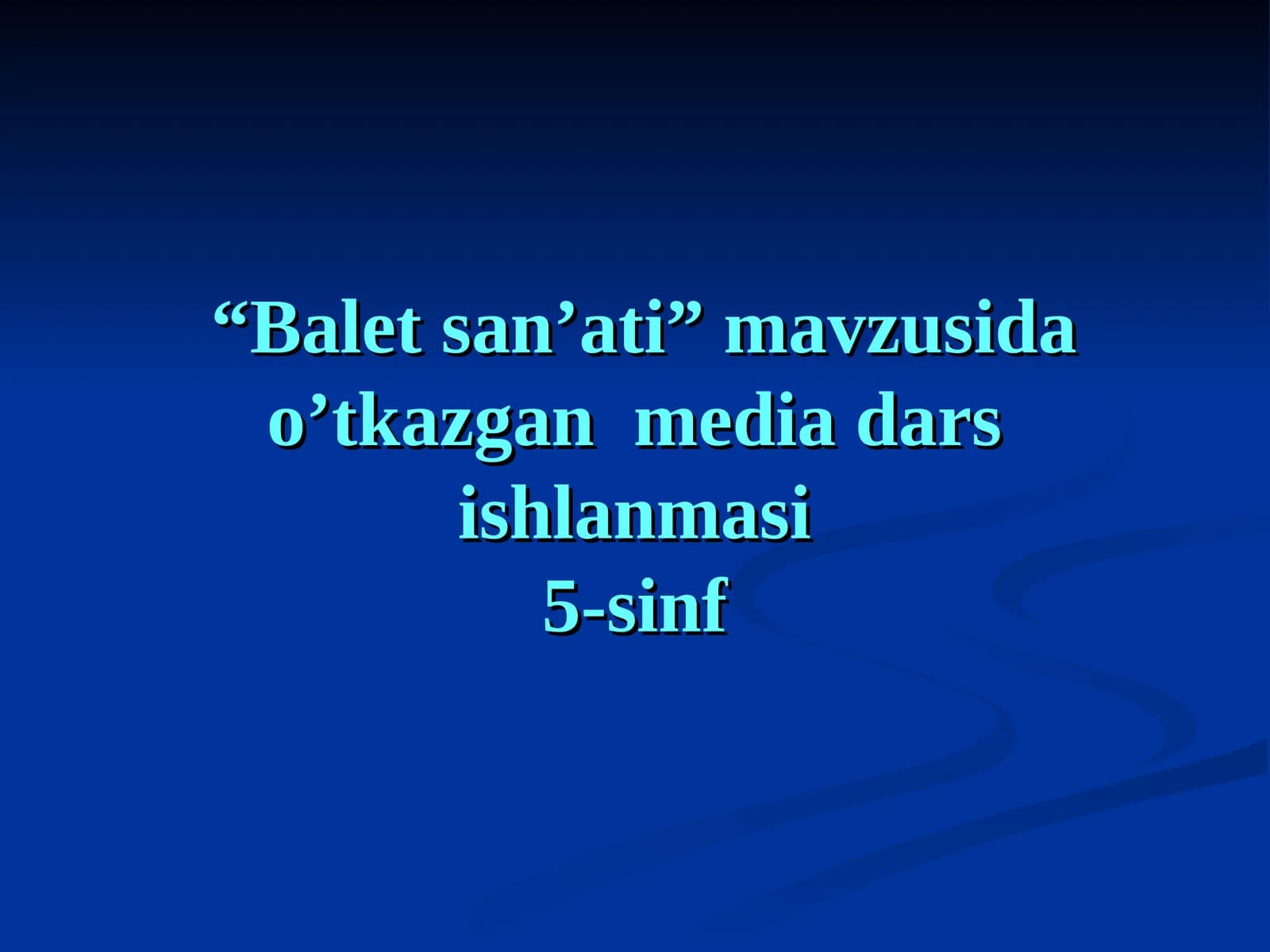 Balet san’ati”