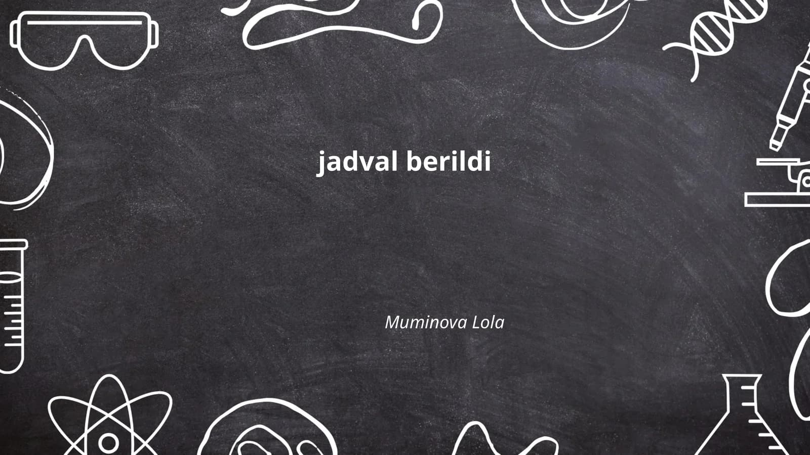 Jadval turlari haqida qisqacha ma'lumot