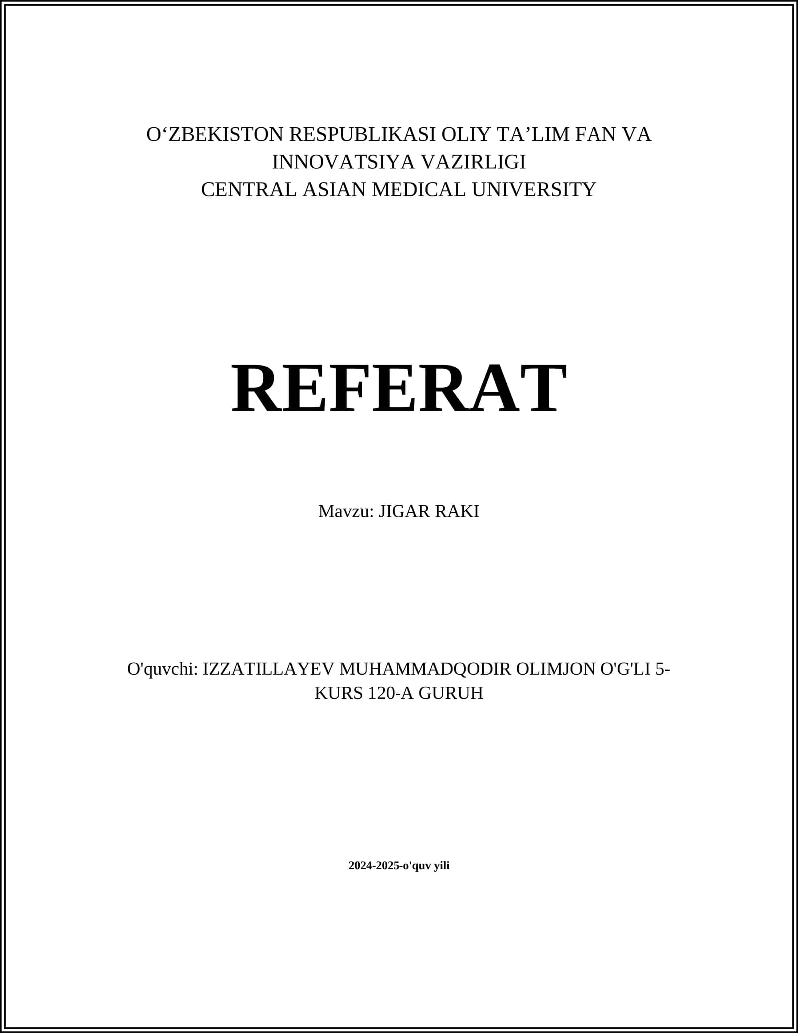 JIGAR RAKI