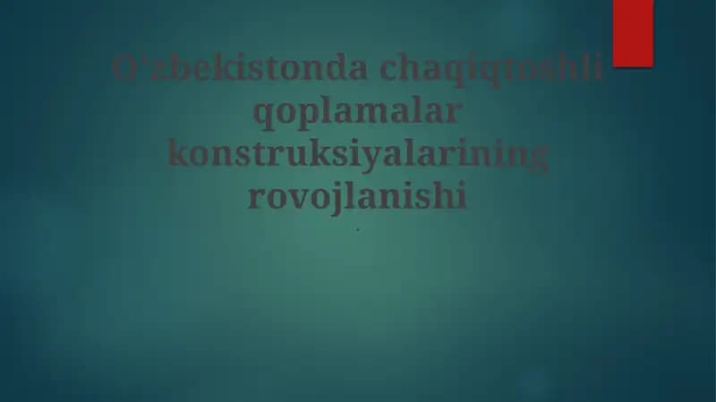 Chaqiqtoshli Konstruksiyalar