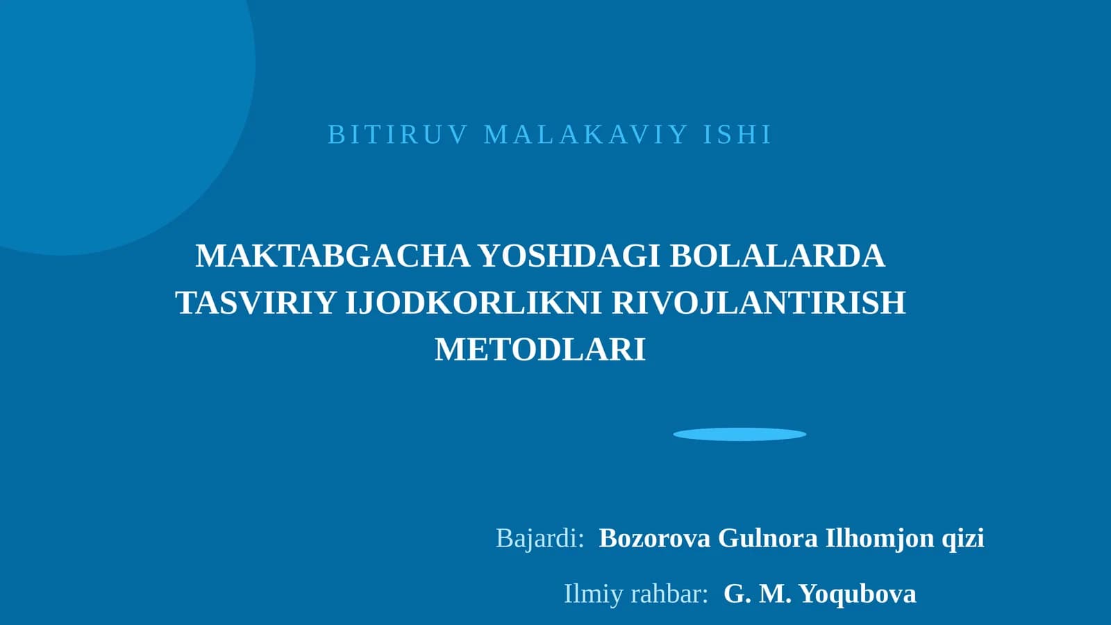 TASVIRIY IJODKORLIKNI RIVOJLANTIRISH METODLARI